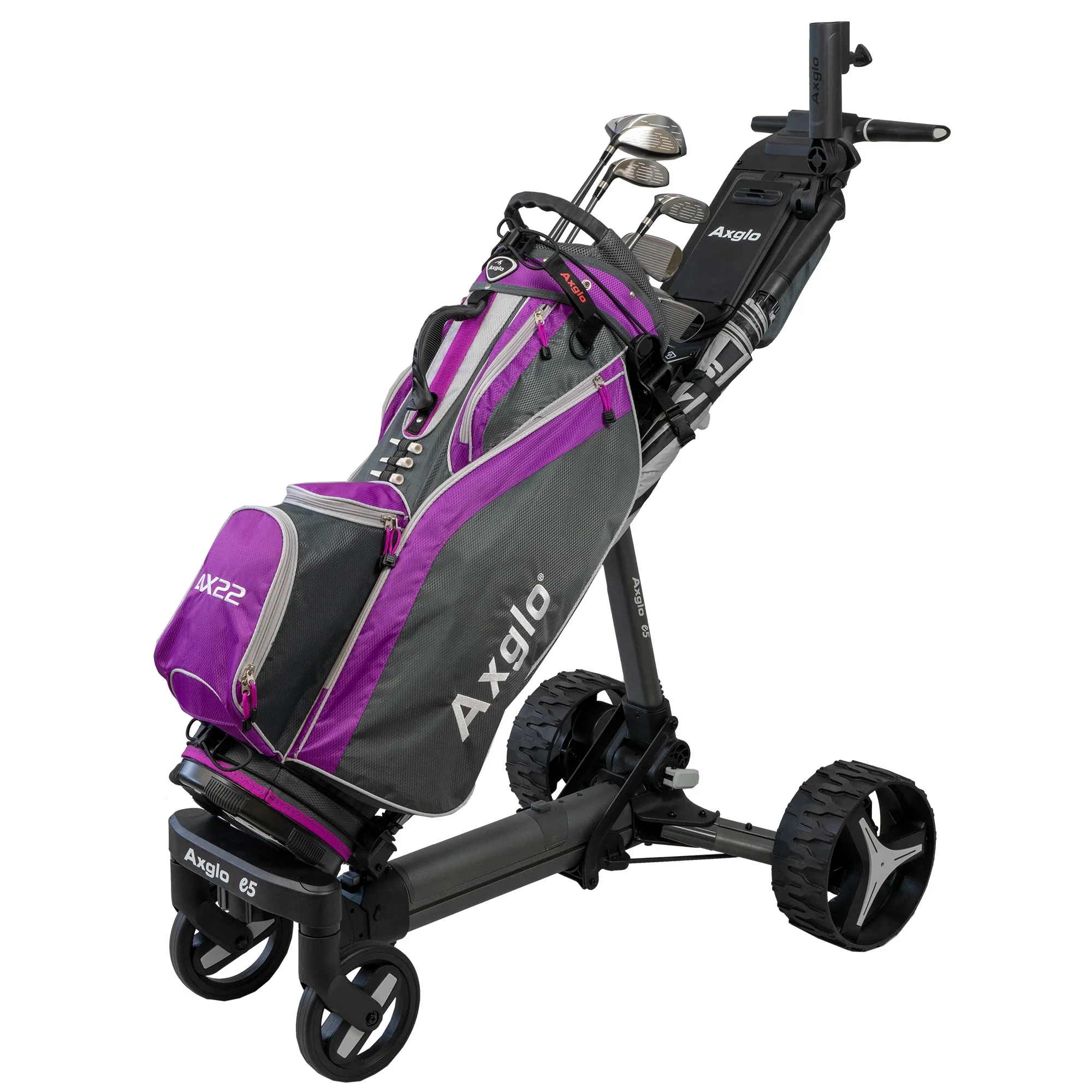 Axglo E5 Follow Me Remote Electric Golf Trolley - Image 3