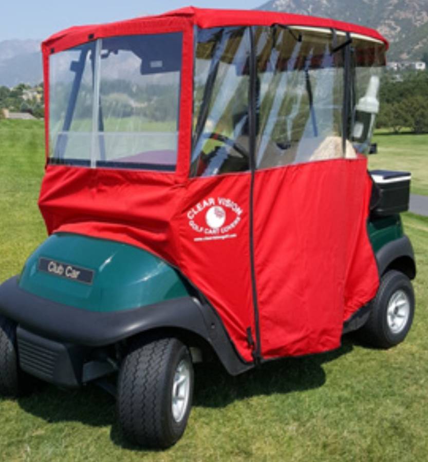 Clear Vision Golf Cart Cover - Image 3