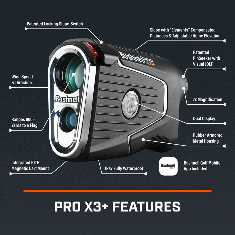 Bushnell Pro X3+ Link Golf Rangefinder - Image 6