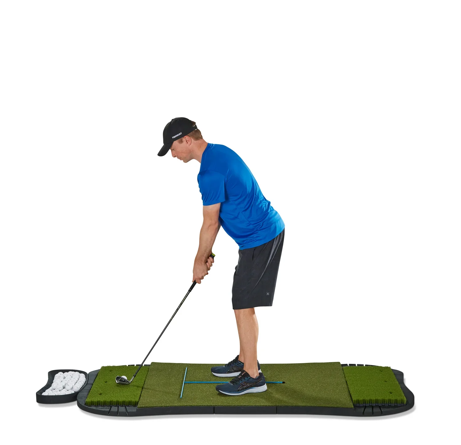 Fiberbuilt Grass Series Hourglass Pro Studio Golf Mat - Double Hitting - 6'x4' - Image 4
