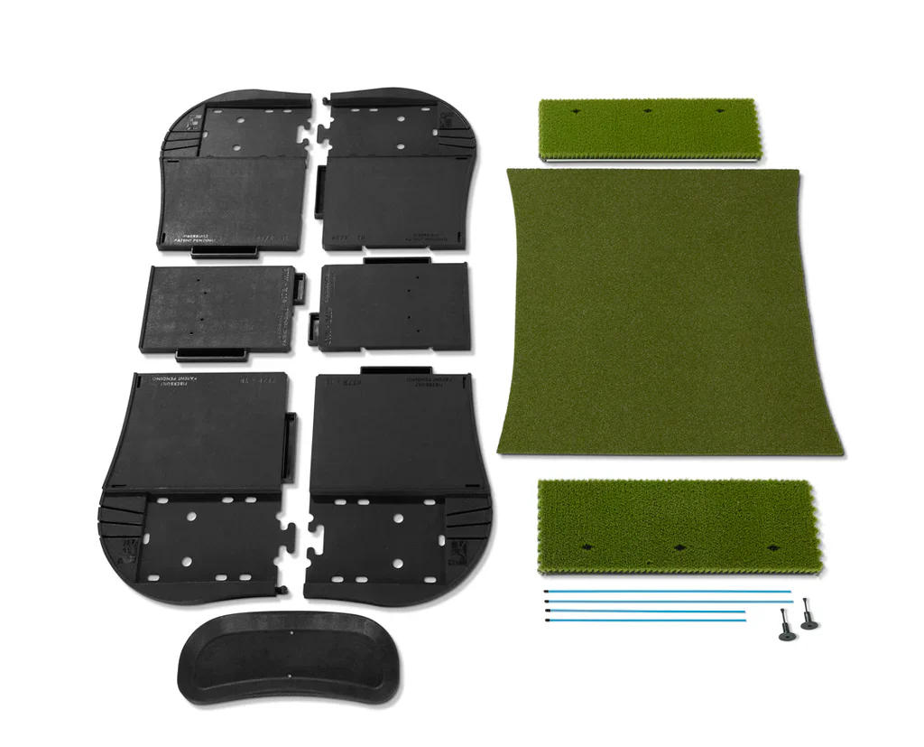 Fiberbuilt Grass Series Hourglass Pro Studio Golf Mat - Double Hitting - 6'x4' - Image 7