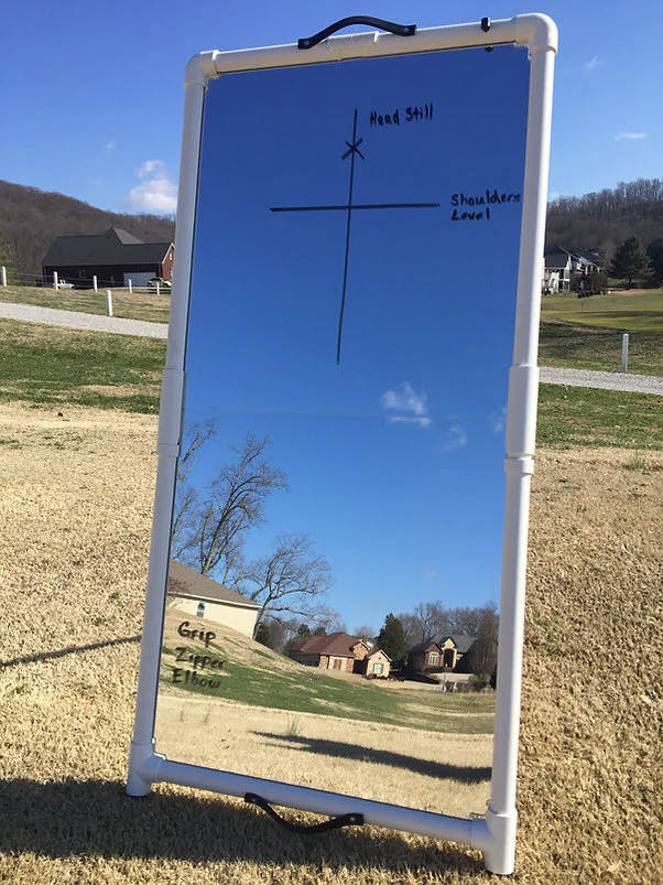 Full Size Folding Golf Mirror (2'x4') - Image 4