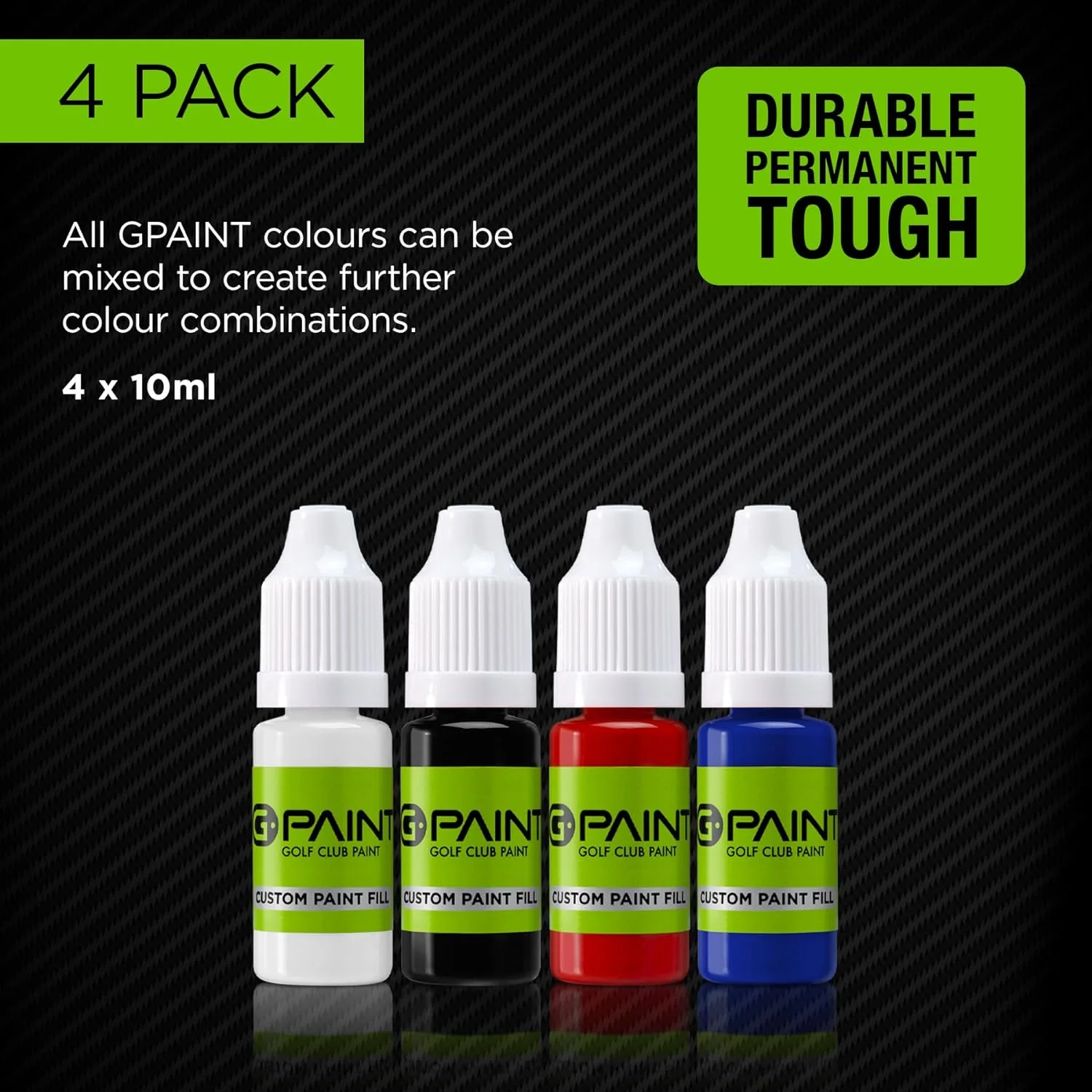 G-Paint Golf Club Paint - 4 Pack (Black/White/Red/Blue) - Image 10