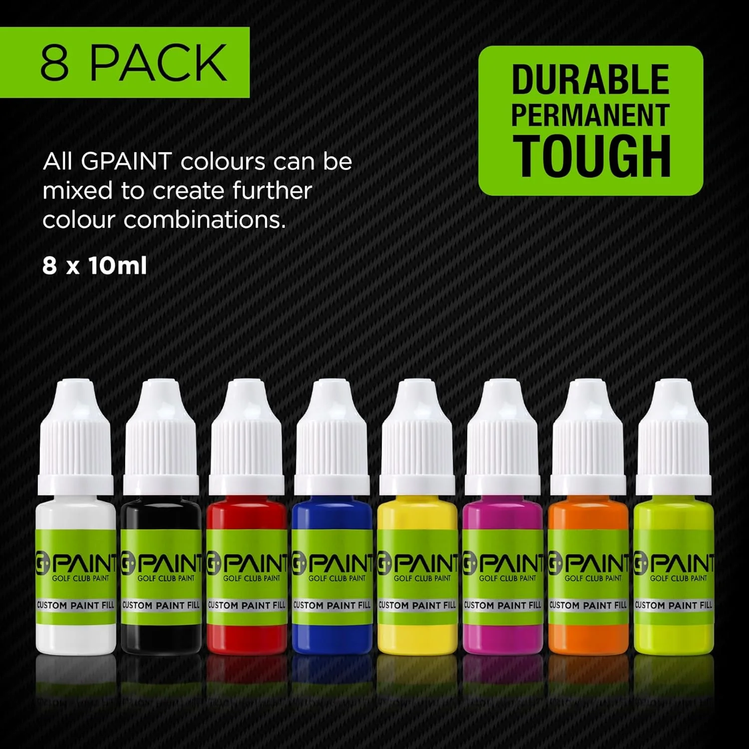 G-Paint Golf Club Paint - 8 Pack (All 8 Colors) - Image 3