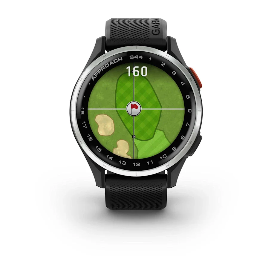 Garmin Approach S44 GPS Golf Watch - Silver Bezel/Black Band - Image 4