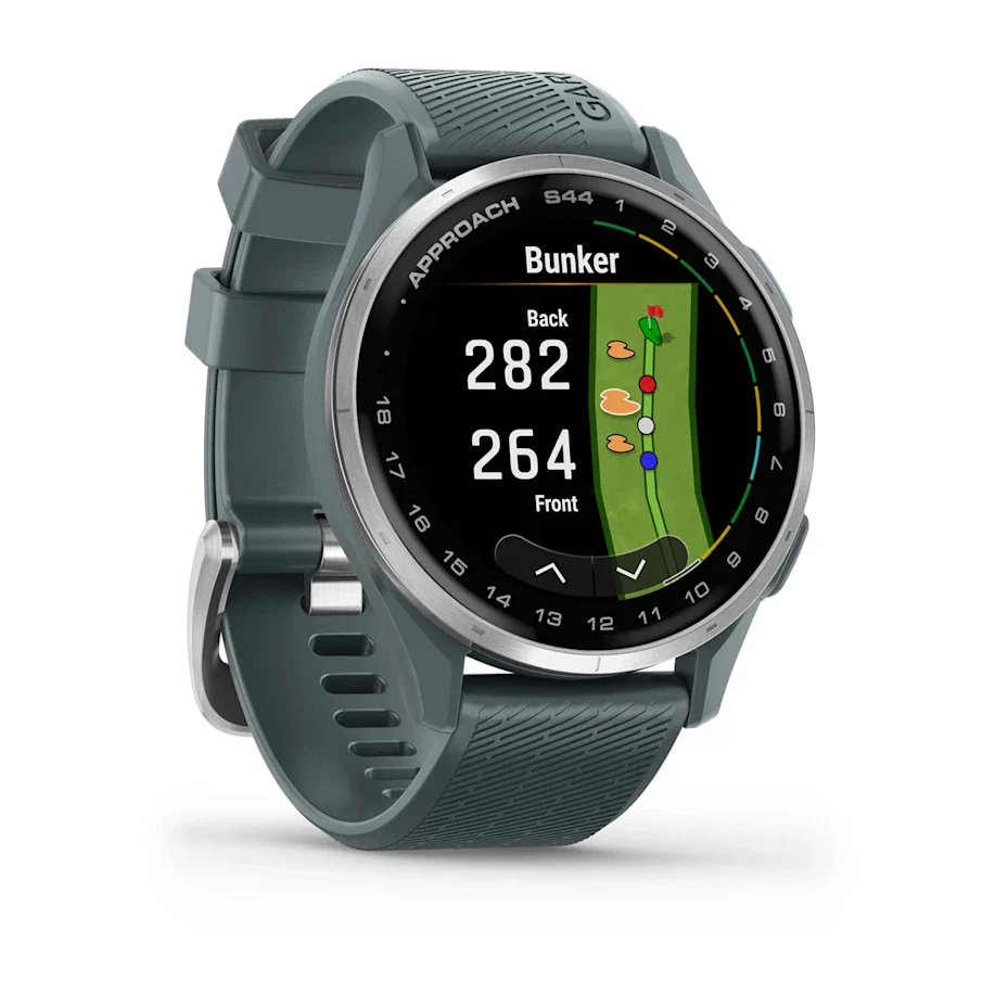 Garmin Approach S44 GPS Golf Watch - Silver Bezel /Twilight Band - Image 2