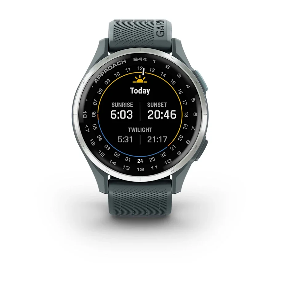 Garmin Approach S44 GPS Golf Watch - Silver Bezel /Twilight Band - Image 6