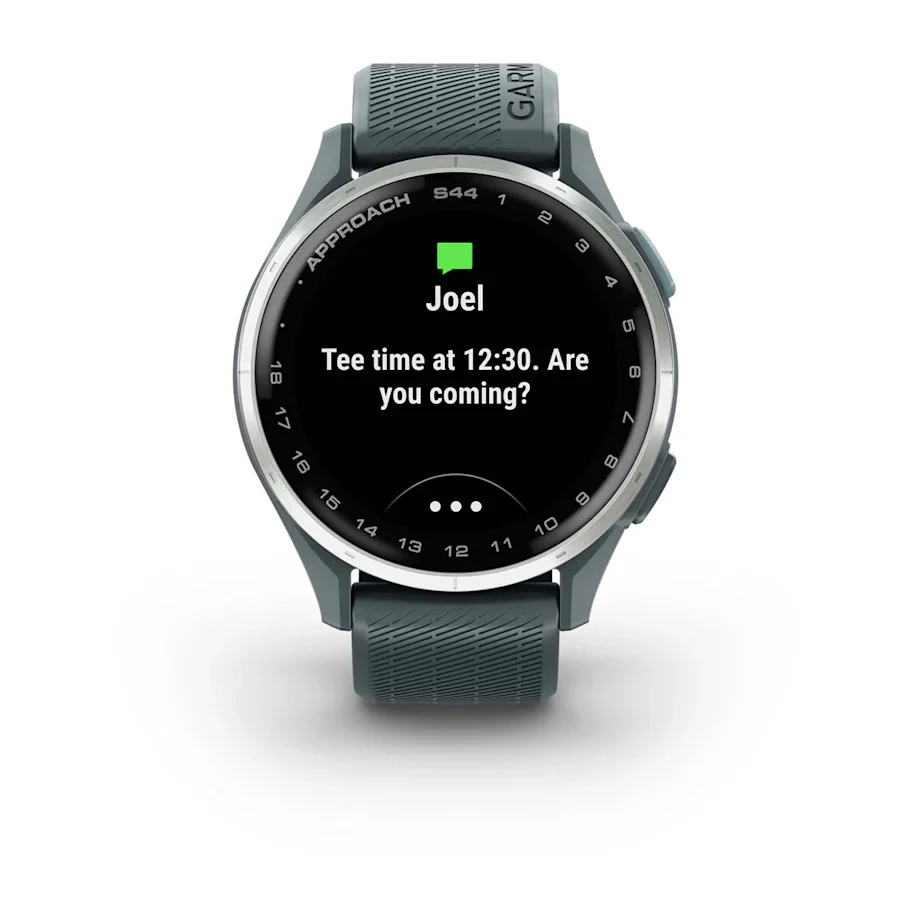 Garmin Approach S44 GPS Golf Watch - Silver Bezel /Twilight Band - Image 7