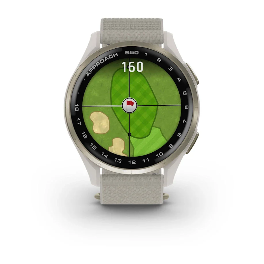 Garmin Approach S50 GPS Golf Watch - Gold Bezel/Ivory Band - Image 4