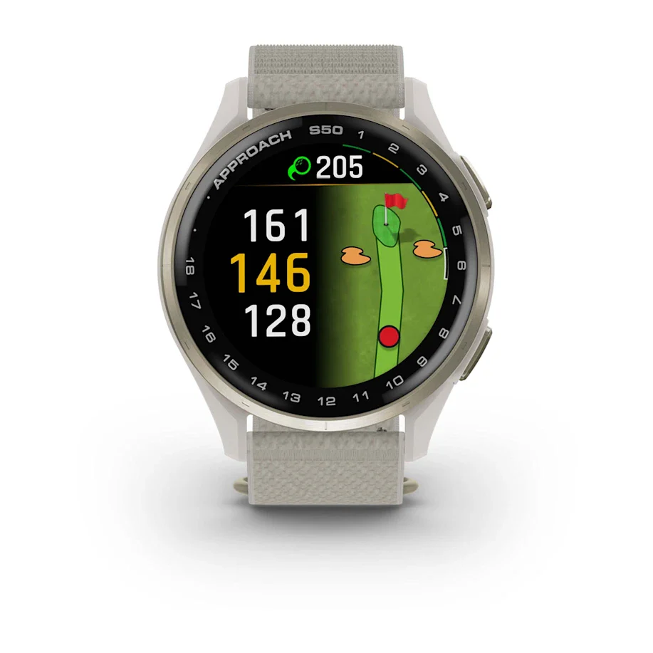 Garmin Approach S50 GPS Golf Watch - Gold Bezel/Ivory Band - Image 5