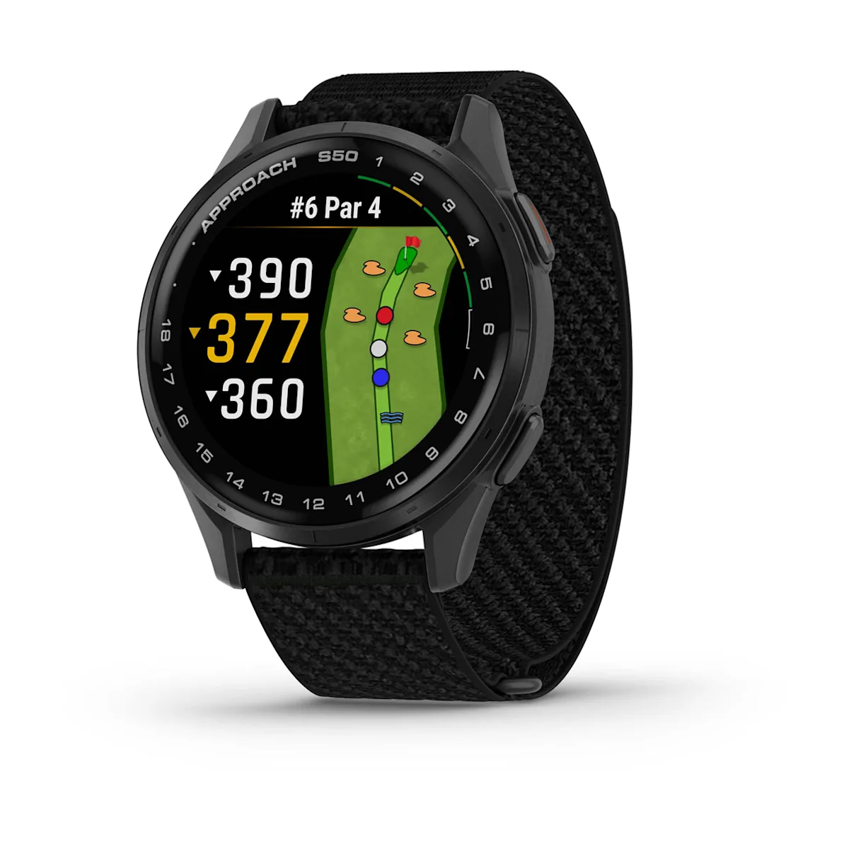 Garmin Approach S50 GPS Golf Watch - Slate Bezel/Black Band