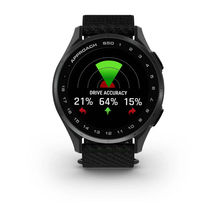 Garmin Approach S50 GPS Golf Watch - Slate Bezel/Black Band - Image 10