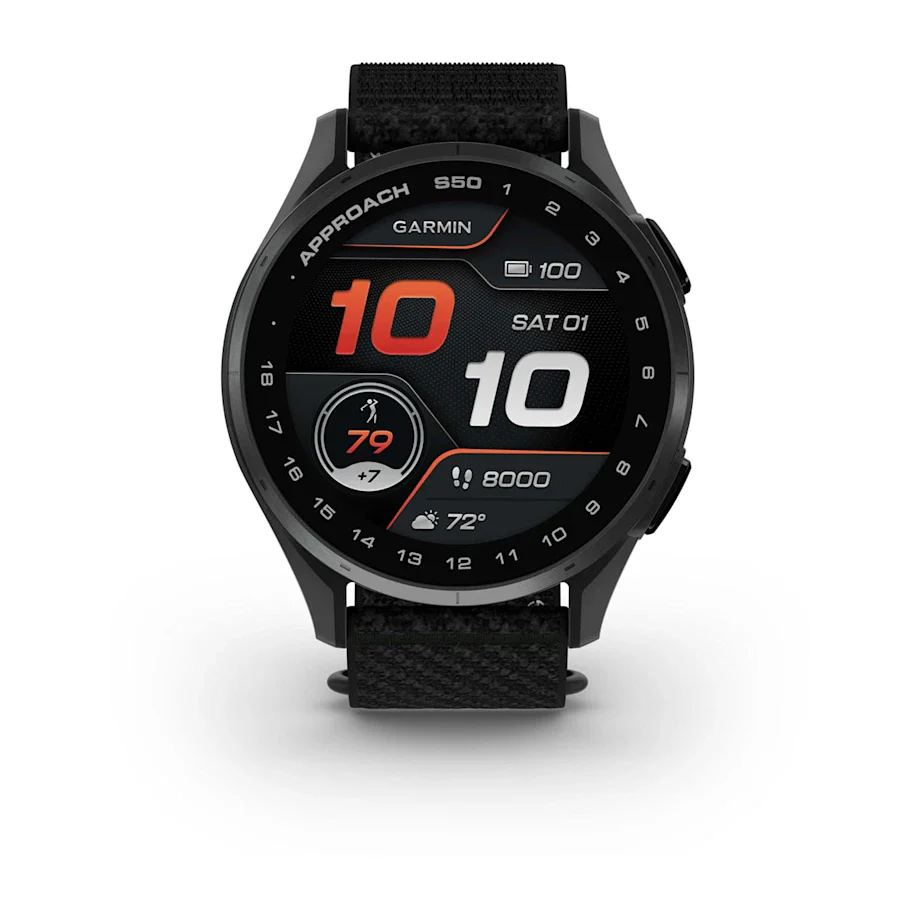 Garmin Approach S50 GPS Golf Watch - Slate Bezel/Black Band - Image 9