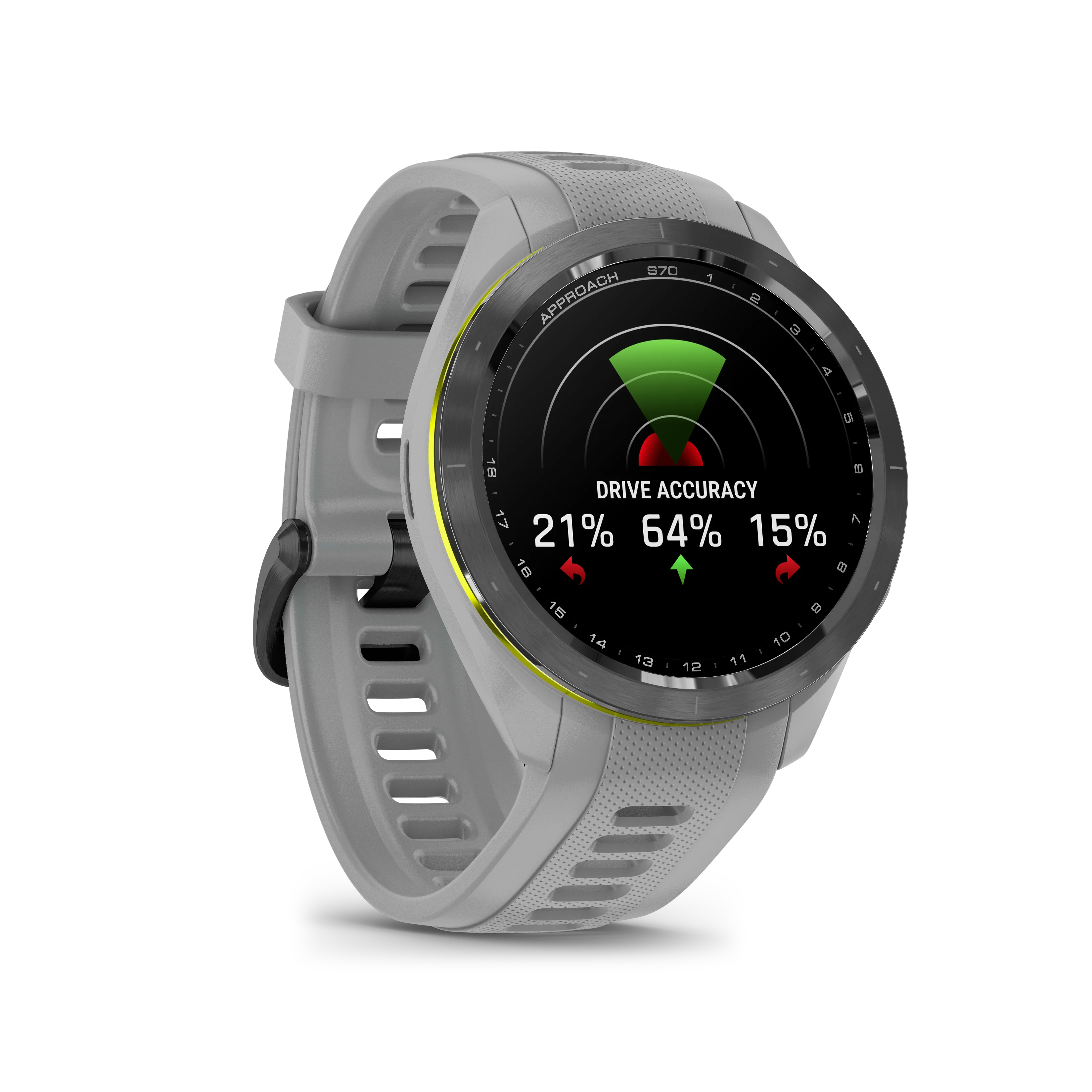 Garmin Approach S70 Golf GPS Watch - Black/42mm - Ceramic Bezel/Powder Gray Silicone Band - Image 10