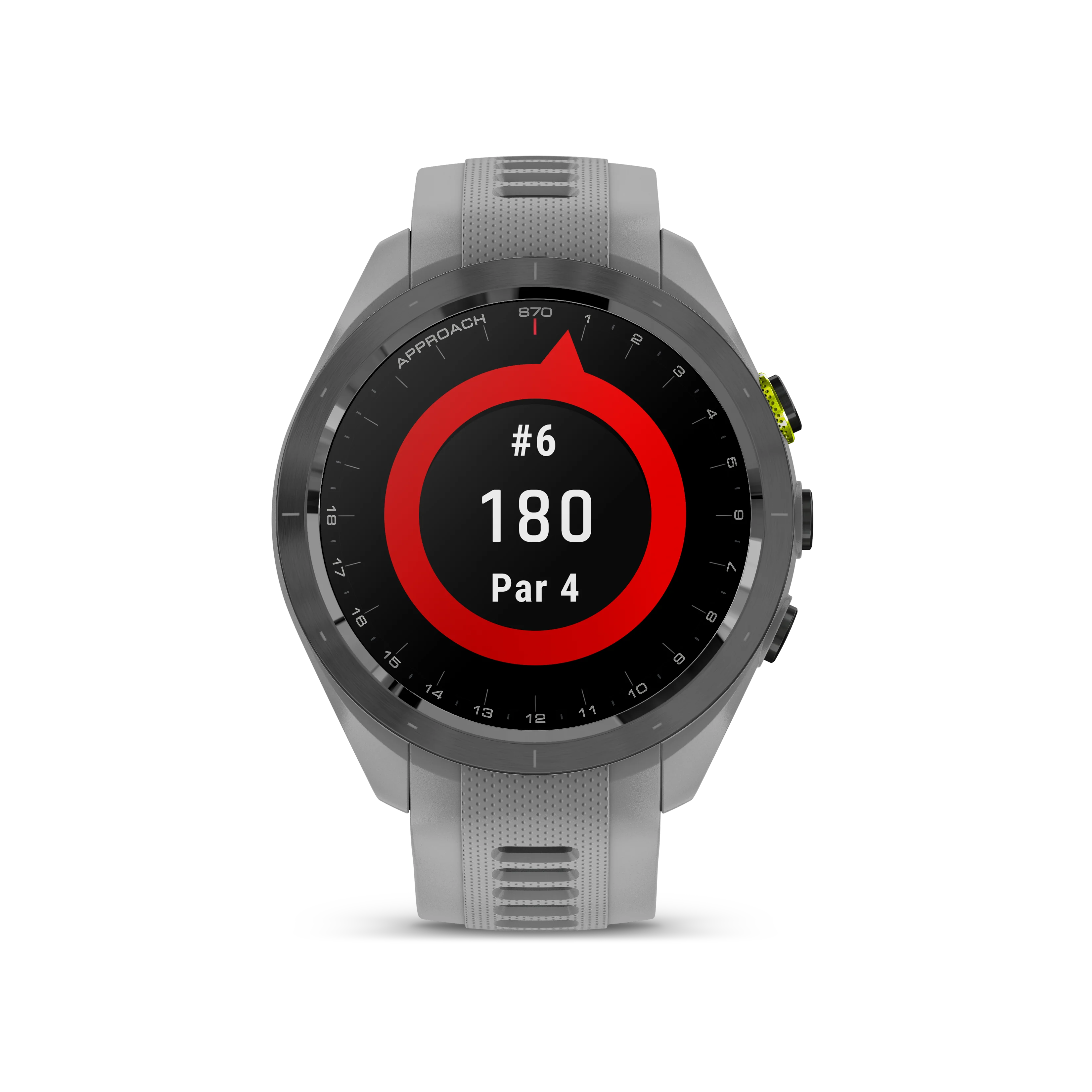 Garmin Approach S70 Golf GPS Watch - Black/42mm - Ceramic Bezel/Powder Gray Silicone Band - Image 5