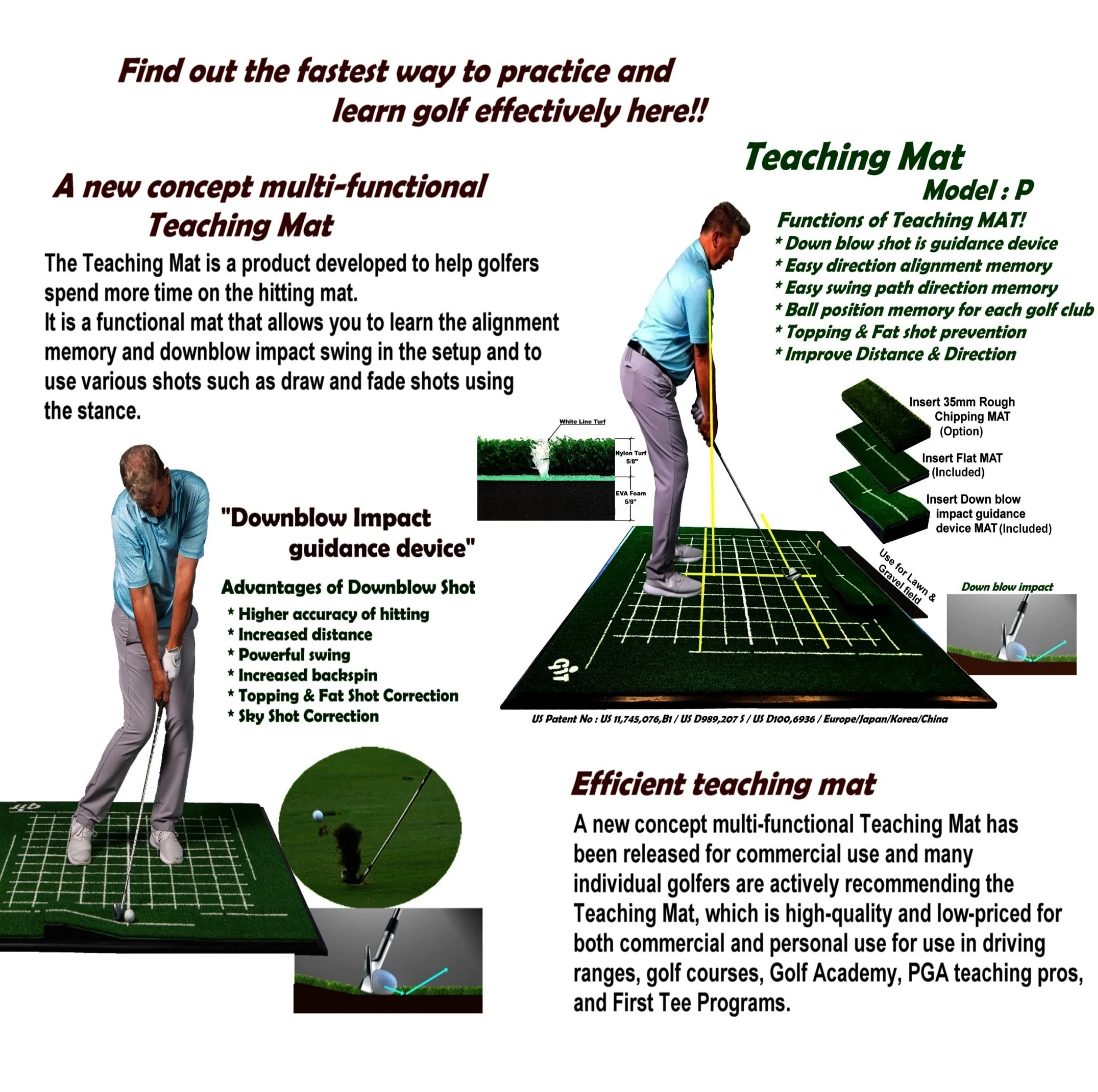 Golf Teaching Mat - Personal Model - Image 3