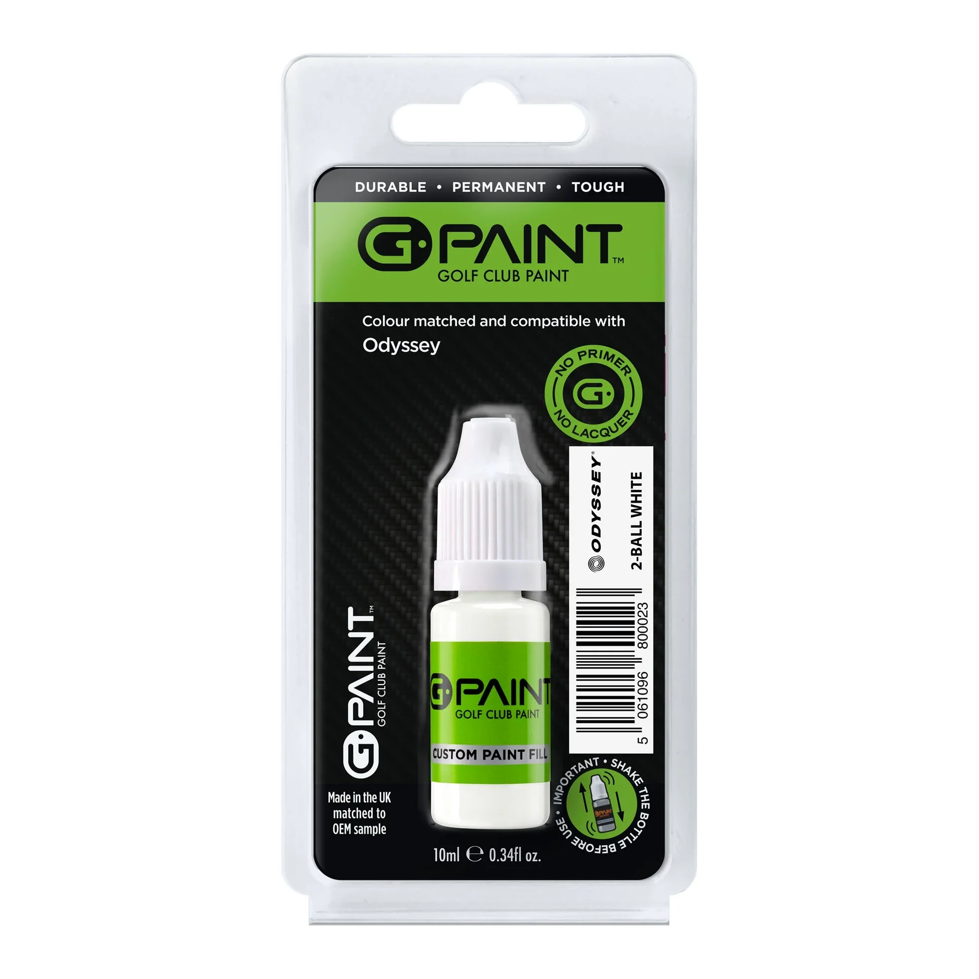 GPaint Golf Club Touch Up Paint - Odyssey 2-Ball White - (Discs Only)