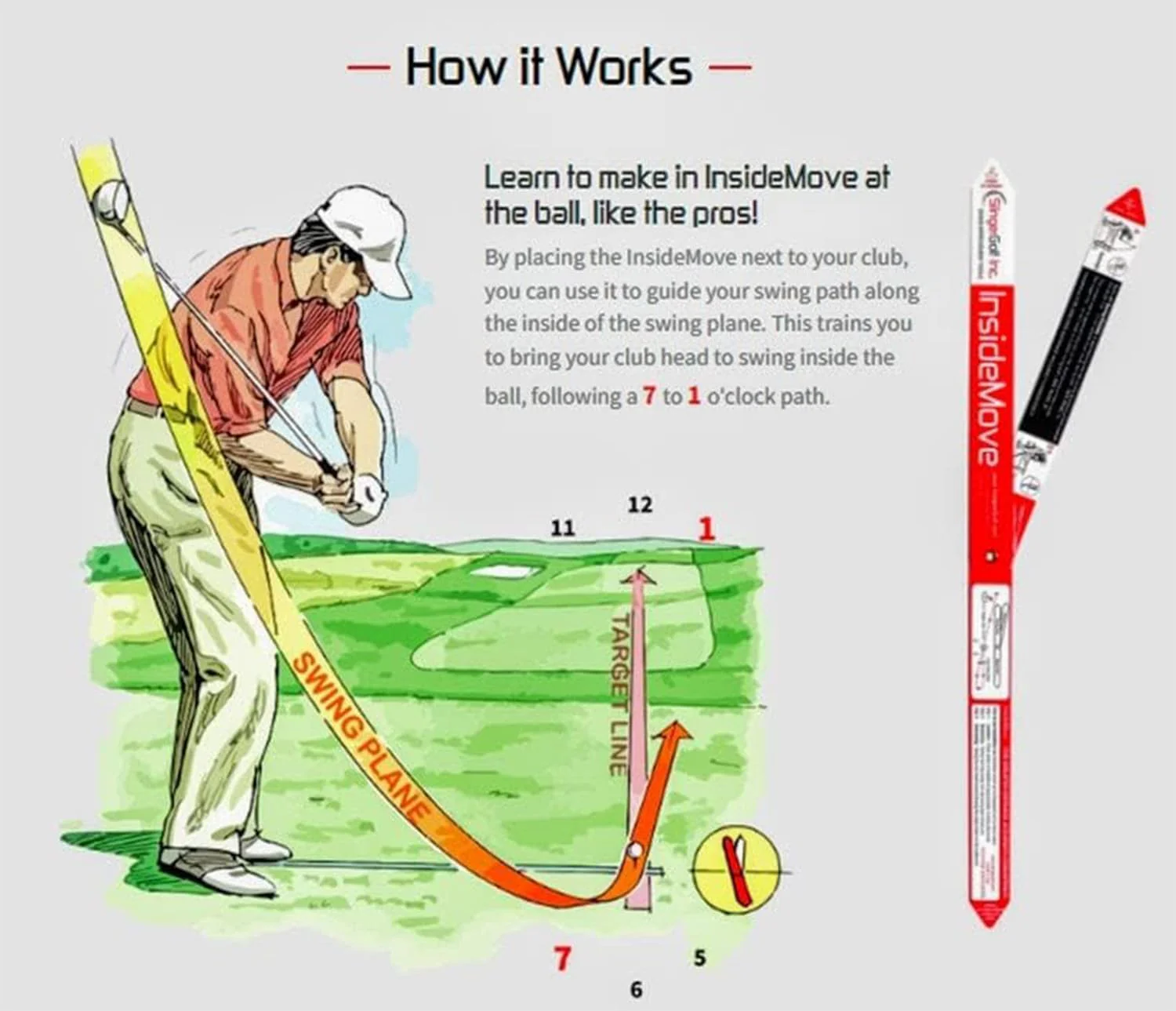 Inside Move Golf Swing Training Aid - Image 3