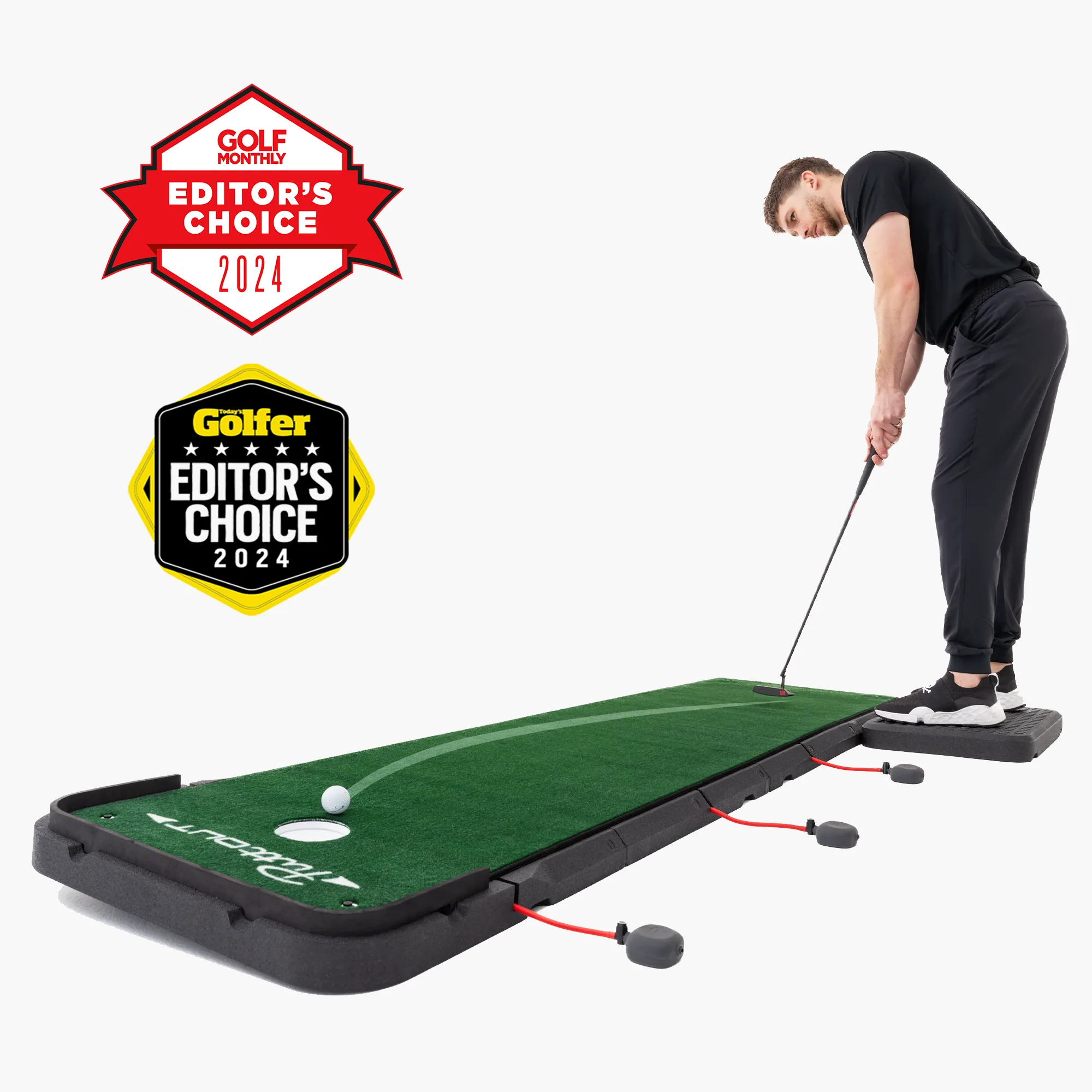 PuttOut AirBreak Adjustable Golf Putting Green