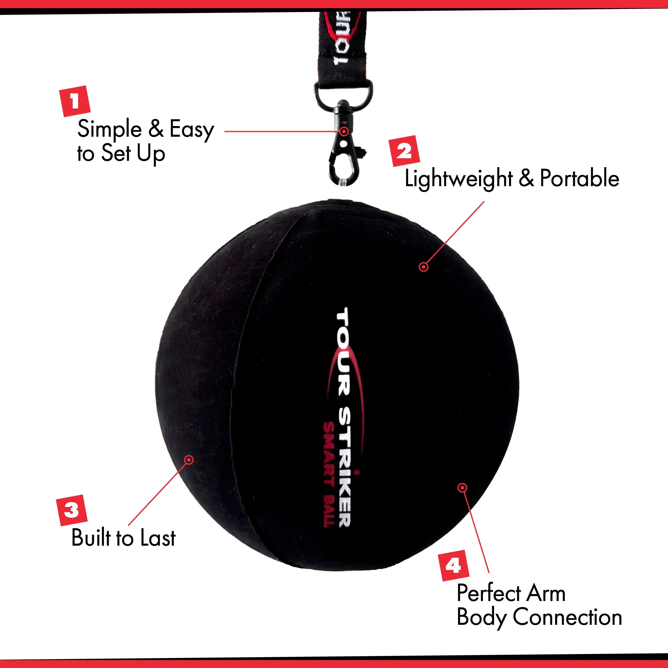 Tour Striker Smart Ball - Golf Swing Training Aid - Image 2