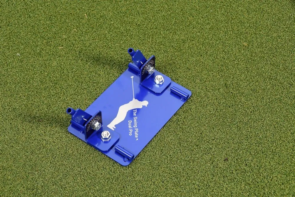 Swing Plate Dual Golf Swing Trainer Pro Bundle (w/ 2 Alignment Sticks & Extension Pole) - Image 3