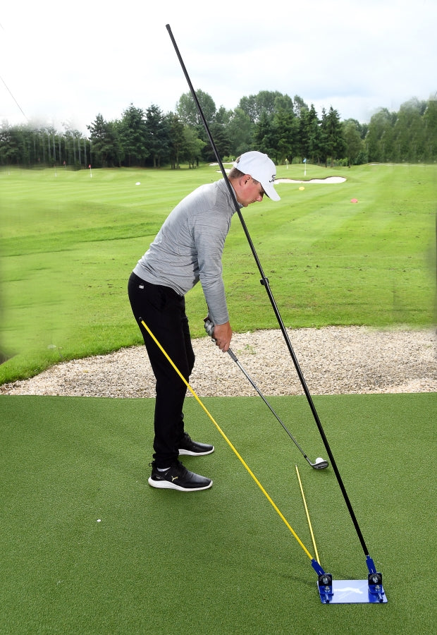 Swing Plate Dual Golf Swing Trainer Pro Bundle (w/ 2 Alignment Sticks & Extension Pole) - Image 5