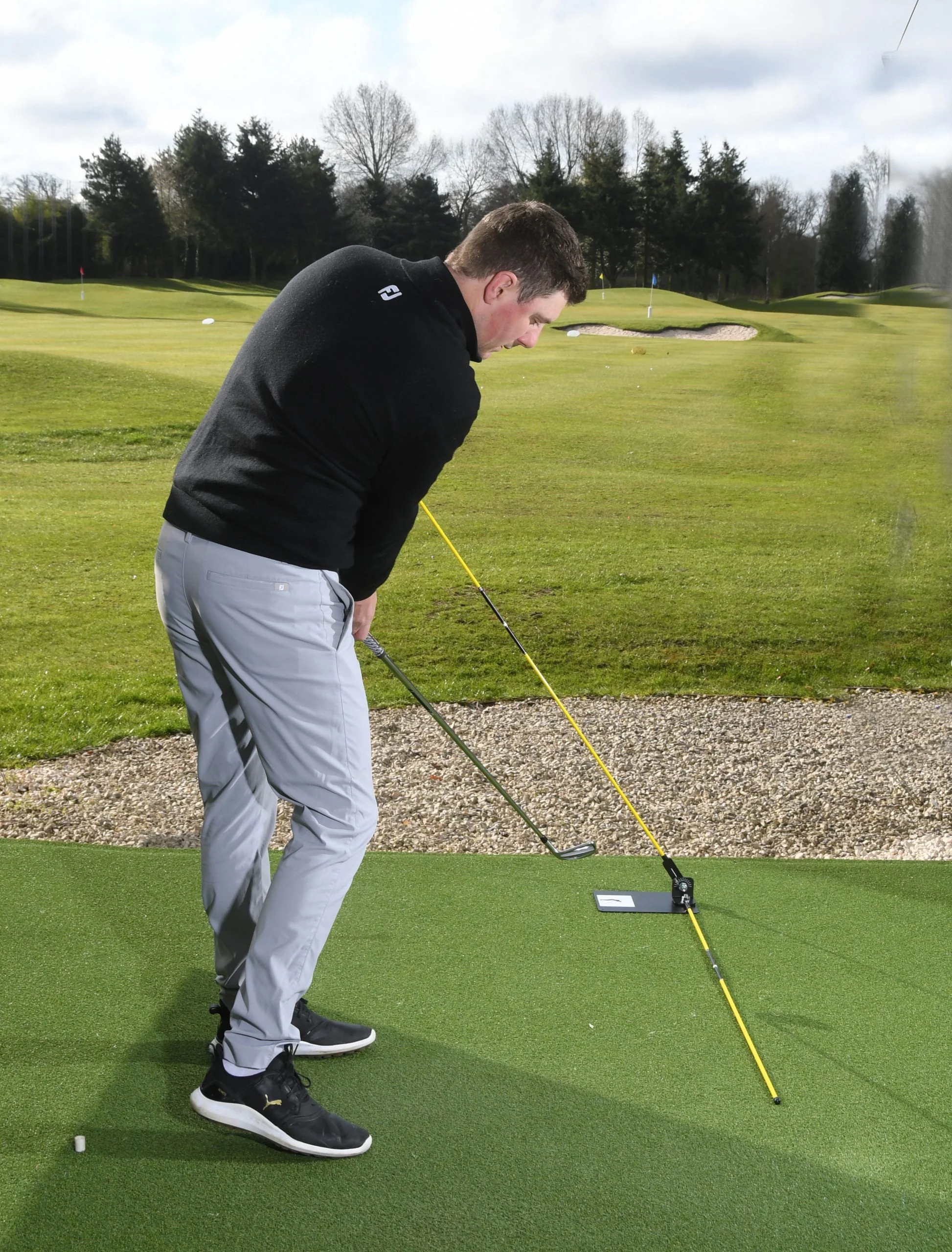 Golf Swing Plate with Alignment Rods - Golf Swing Plane Training Aid - Image 11