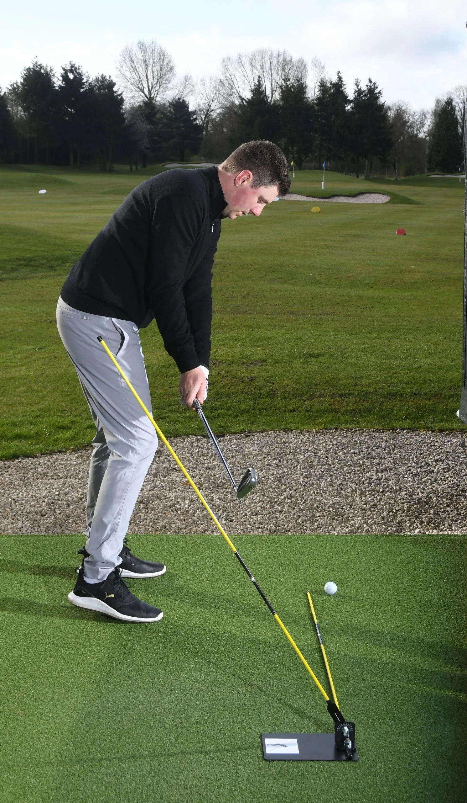 Golf Swing Plate with Alignment Rods - Golf Swing Plane Training Aid - Image 6