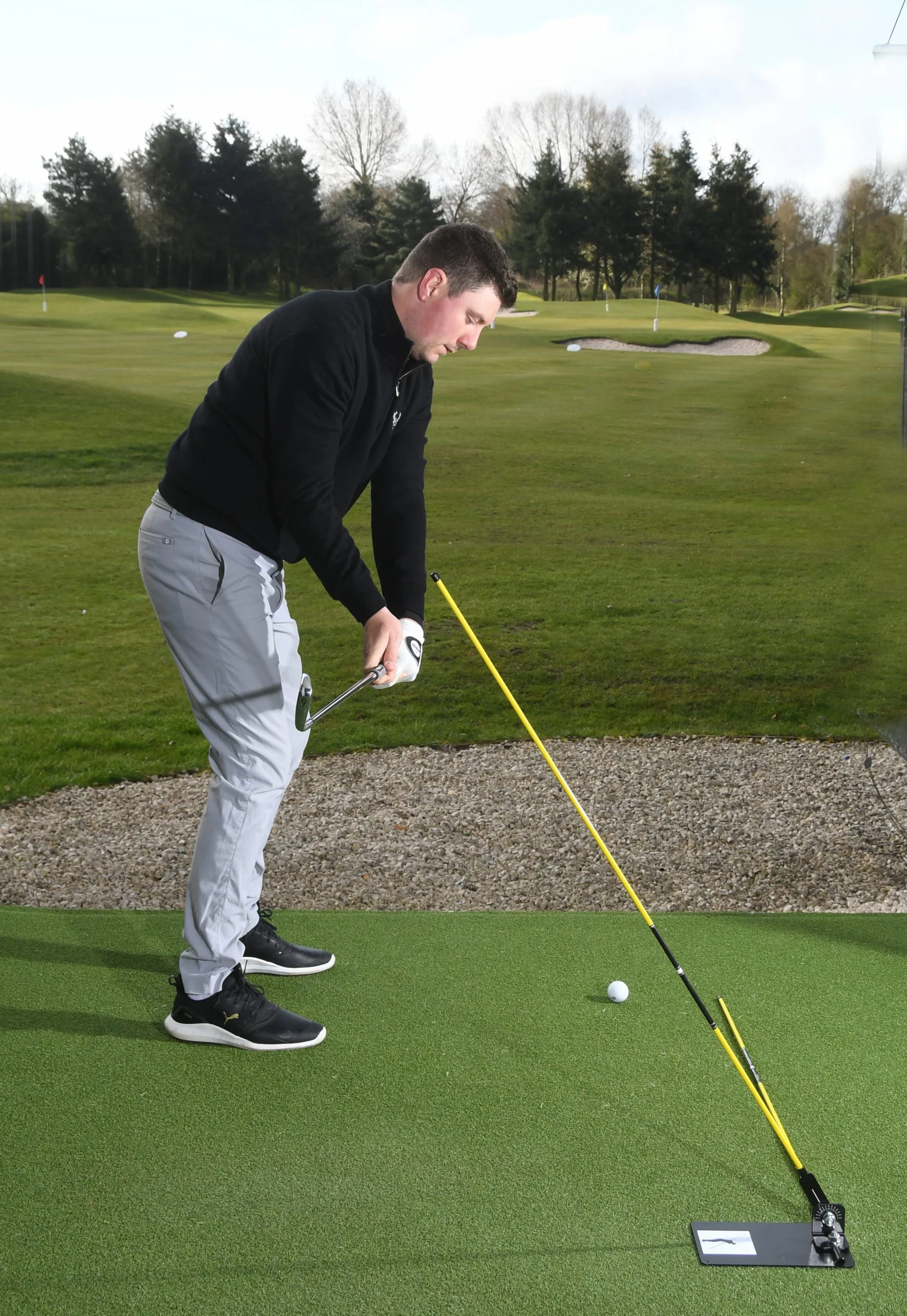 Golf Swing Plate with Alignment Rods - Golf Swing Plane Training Aid - Image 7
