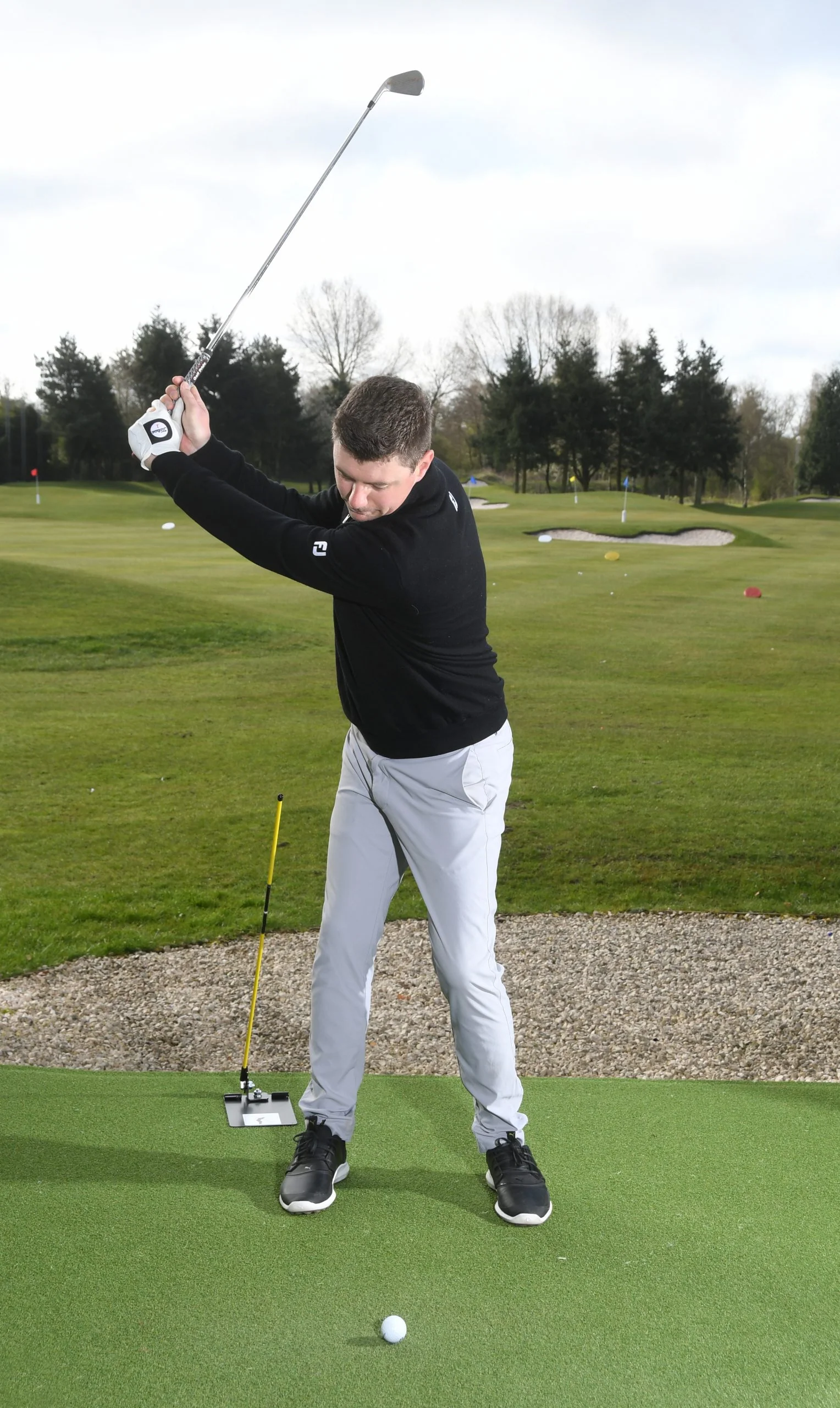 Golf Swing Plate with Alignment Rods - Golf Swing Plane Training Aid - Image 9