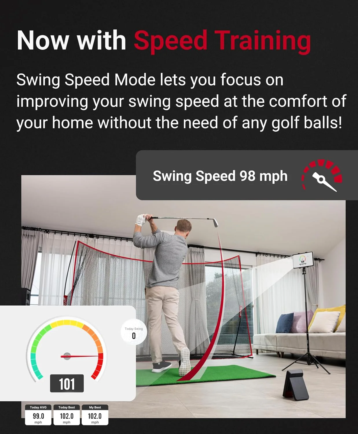 Voice Caddie SC4 PRO Golf Launch Monitor + 3D Driving Range Simulator - Image 8