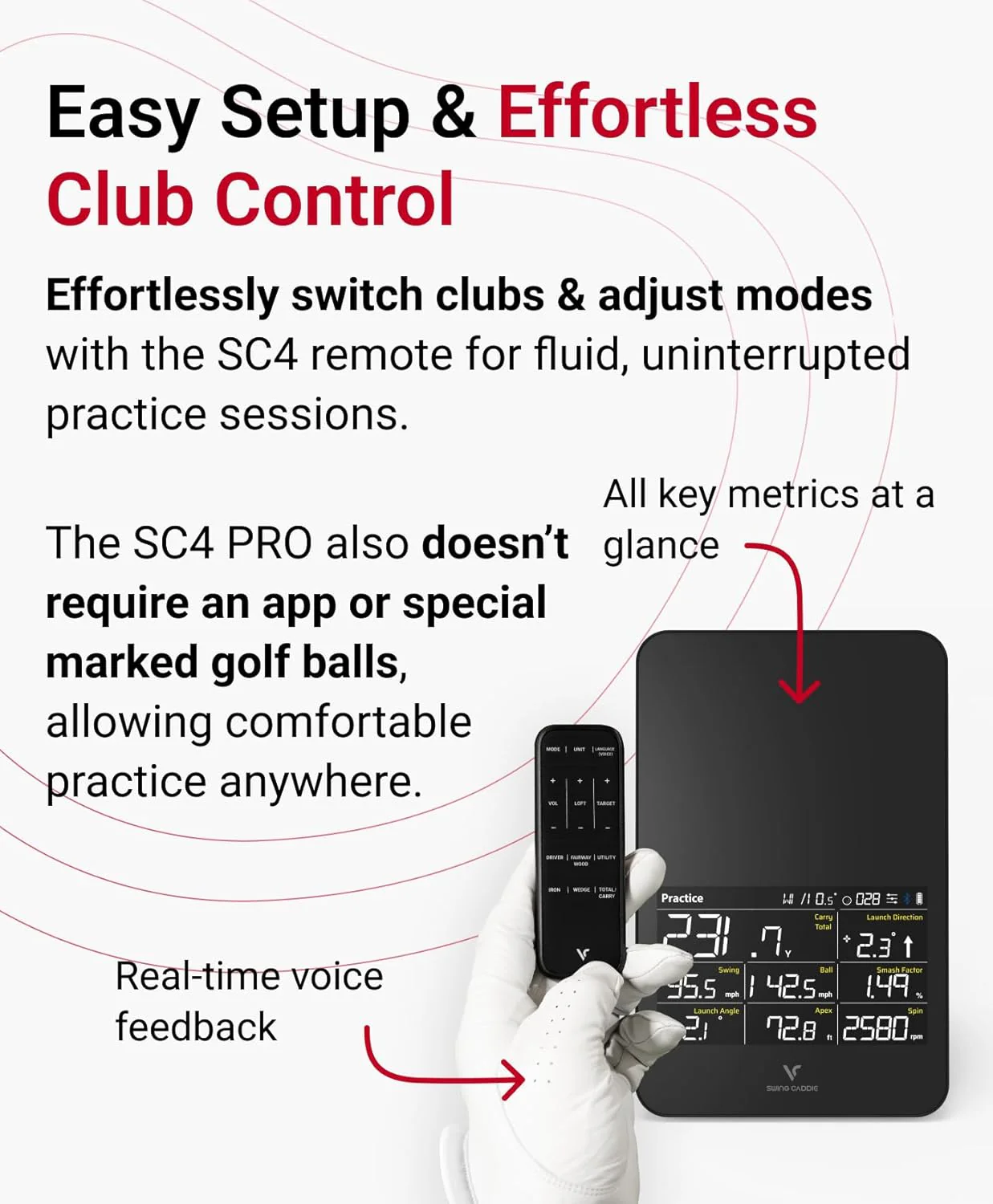 Voice Caddie SC4 PRO Golf Launch Monitor + 3D Driving Range Simulator - Image 9